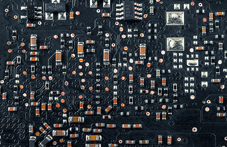 电子板闭合照片母板墙纸回收微电路处理器硬件蓝色卡片科学木板图片