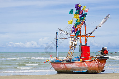 泰国华欣海滩气候寺庙旅行爬坡场景海岸线日光浴海景假期蓝色图片