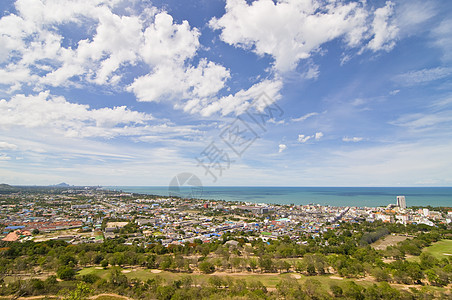 泰国华欣地貌景观国家旅游微笑天空旅行旗帜土地关键词蓝色蓝天图片