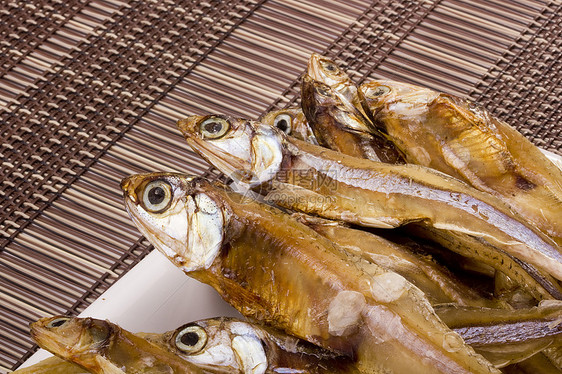 干鱼异国生物海鲜美食动物群盐渍熏制食物情调美味图片