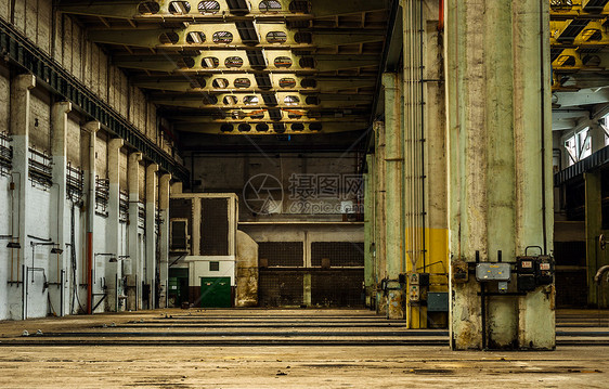工厂的工业内地地面车辆维修仓库房间金属城市车站建筑图片