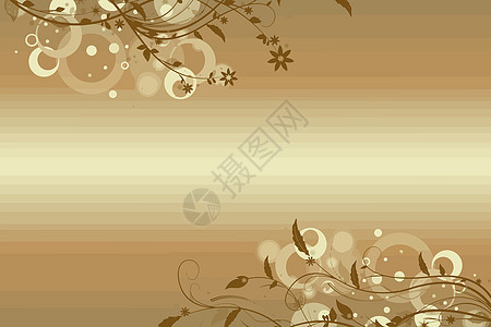 花卉背景墙纸窗帘织物编织曲线古董棕色布料风格白色背景图片