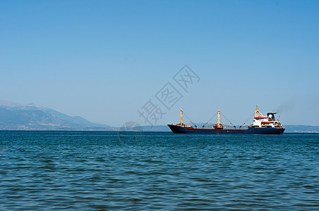 大型工业货船载体货物商船进口贸易运输货轮货运船运卸载图片