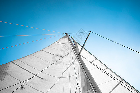 帆船航行娱乐运输天空纺织品自由航程海洋运动游艇蓝色图片