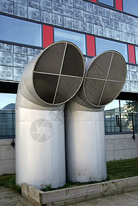 更大的管道技术建造空气套管力量发泄通风管子工程金属背景图片