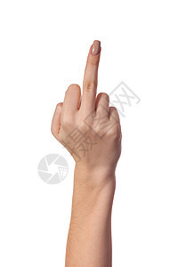 手正在显示白色上孤立的无图示符号手腕商业展示团体手臂棕榈语言乐趣拇指身体图片
