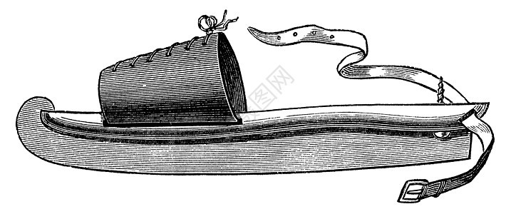 Skate 古代雕刻绘画艺术游戏休闲运动鞋类滑冰古董草图白色背景图片