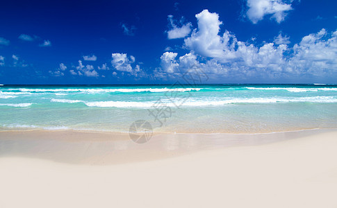 热带海洋太阳假期风景海景海浪蓝色天空气候边缘场景图片