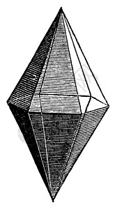 Ruby 结晶古代雕刻插图矿物学商业宝石艺术矿物科学草图红宝石蚀刻图片