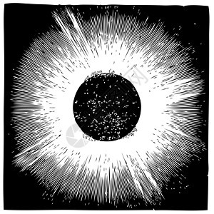 太阳能日冕古代雕刻科学宇宙蚀刻天文阳光天文学圆圈艺术天空插图图片