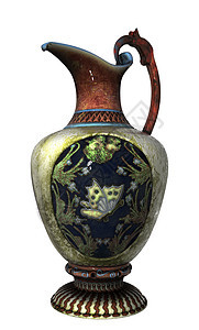 蝴蝶装饰了中国花瓶 白上隔绝陶器装饰品蓝色黑色工艺艺术陶瓷风格文化瓷器图片