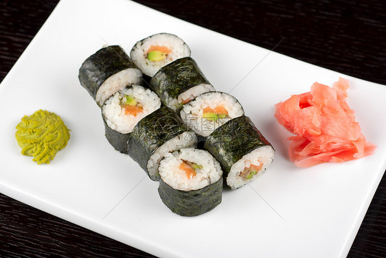北海道maki午餐海藻美食海苔小吃食物鱼片螃蟹用餐餐厅图片