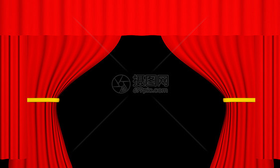 红幕幕剧院艺术展览仪式电影折叠黑色演讲音乐推介会图片