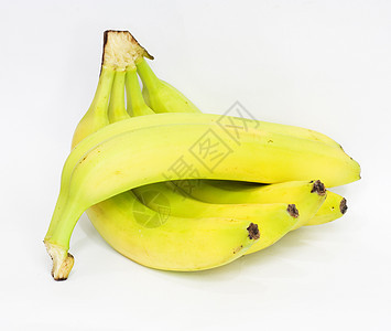 白色背景的香蕉丛林营养皮肤蔬菜早餐热带小吃黄色食物团体图片