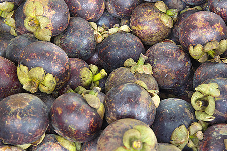 芒果水果背景热带蔬菜果皮食物小贩紫色纤维状杂货店摊位市场图片