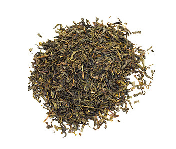 茶叶工艺绿色茶叶孤立白饮料叶子草本植物种植园枝条植物宏观药品杯子食物背景