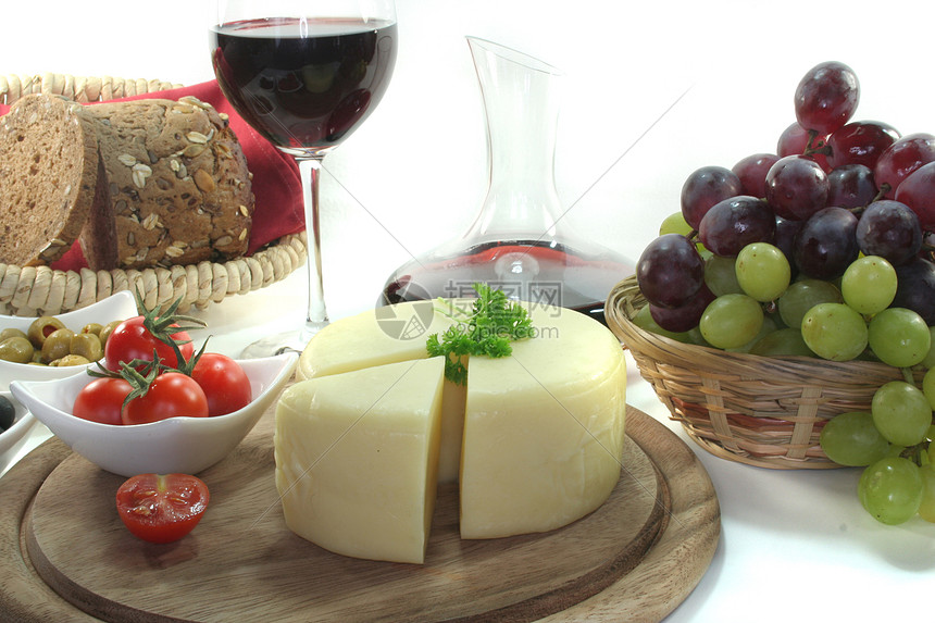 奶酪饭酒杯市场熟食产品牛奶白色烹饪黄色自助餐面包图片