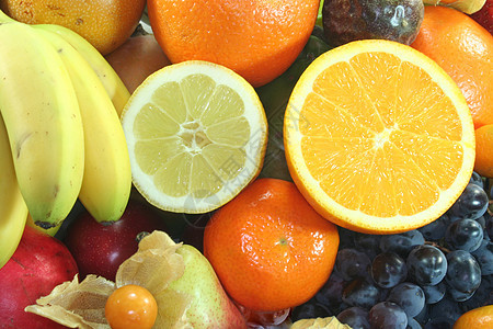 果果混合黑木水果橘子组合果味维生素市场香蕉奇异果食物图片