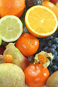 果果混合市场组合柚子香蕉食物黑木果味奇异果维生素菠萝图片