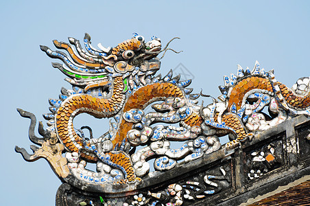 屋顶顶的龙 维特南建筑学天空建筑蚂蚁天堂历史寺庙文化双胞胎旅游图片