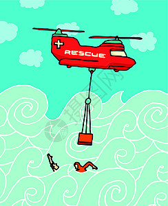 海上援救直升机图片