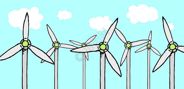 风能低廉能源/涡轮生态领域图片