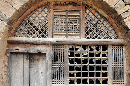 中国西北部的洞穴住房石头艺术旅游文化国家历史性房子建筑学石灰石地标图片