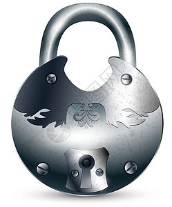 旧金属锁开锁挂锁安全预防锁孔保障警卫插图钥匙隐私背景图片