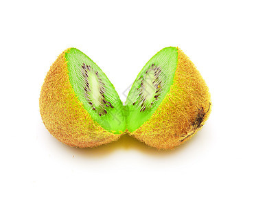 白色背景的kiwi蔬菜水果奇异果反射绿色香气食物图片