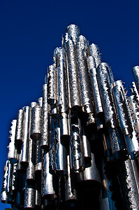 西贝利乌斯纪念碑音乐家雕塑纪念碑管子金属雕像管道图片