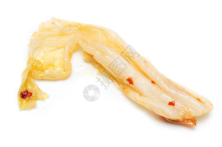 白背景辣辣椒的韩国卷心菜食物文化蔬菜图片