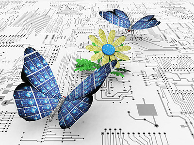 蝴蝶生态电气控制板电池力量技术翅膀科学环境细胞背景图片