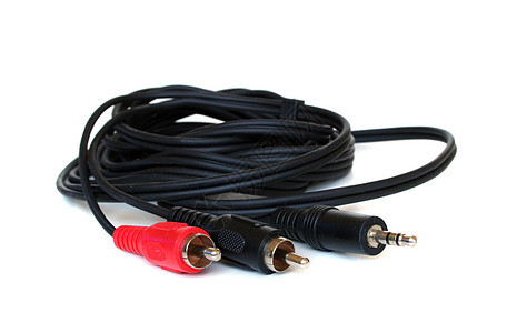 音频电缆红色插座插头歌曲绳索视频技术娱乐金属电子图片