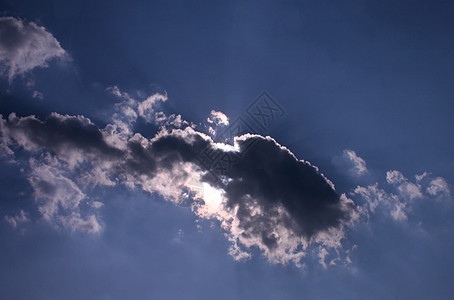 太阳在云中天气蓝色气氛气候海绵状多云天鹅绒运动云景亮度图片