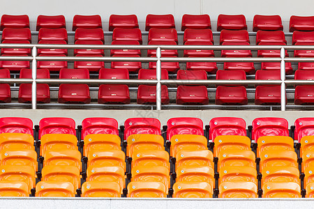 空塑料体育场座位行数曲棍球足球观众场地长椅竞技场数字楼梯团队音乐会图片