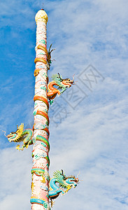 中国神社 美丽的中国神庙 和龙雕像艺术纪念碑雕塑旅行风水宗教建筑学信仰文化动物图片