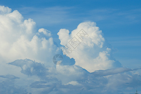 天空和云彩阳光蓝色天气天堂云景白色积雨编队图片