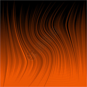 红色背景摘要曲线运动橙子卷曲高科技插图活力漩涡墙纸白色图片