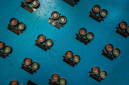 旧实验室控制面板按钮控制板测量电子产品机器木板实验技术工程科学图片