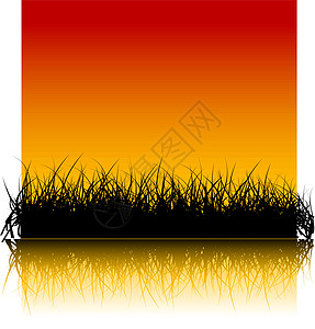 矢量草背景夹子土地玉米牧草农场橙子日落季节农村环境图片