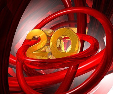 黄金二十数学周年反射禧年生日插图技术庆典金属纪念日图片