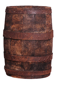 由木材制成的旧葡萄酒桶图片