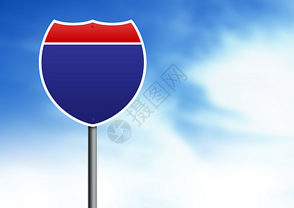 州际道路标志图片