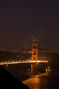 夜间金门桥运输纪念碑金属地标旅行城市景观旅游建筑学假期图片