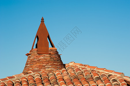 烟火土坯瓷砖屋顶房子建筑黏土水平烟囱锥体建筑学图片