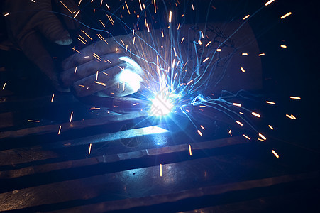 弧焊接金属零售商火焰焊机铁匠材料金工火花冲击图片