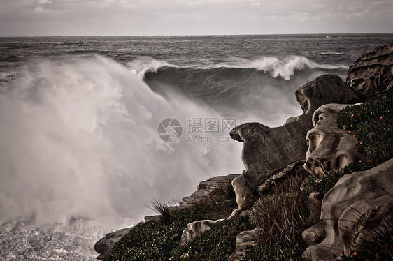 暴风海和破浪图片