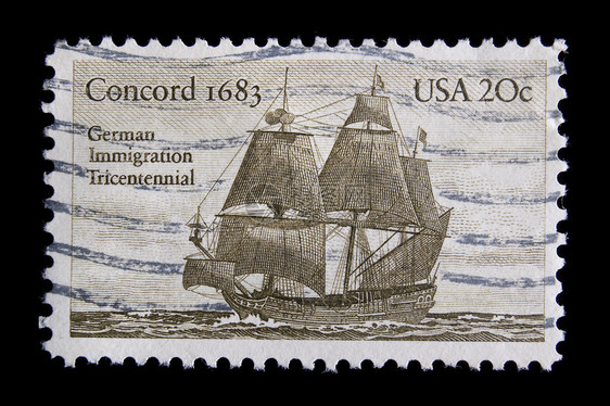 复古美国纪念邮票服务邮件护卫舰国家邮政意义移民图片