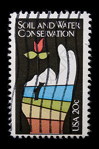 复古美国纪念邮票国家邮件服务意义土壤邮政图片