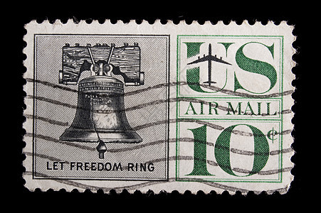 复古美国纪念邮票意义邮件空气国家戒指邮政自由服务图片